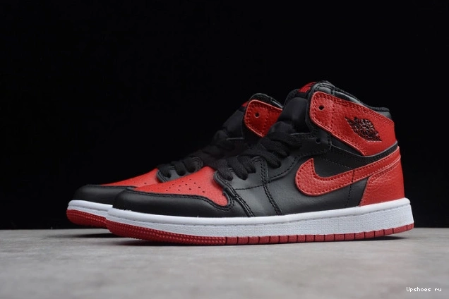 High Kids 555088  Black Bred Jordan OG Air Red Retro 001 1 Banned 0810